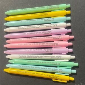 Colorful Inspirational Pens Set